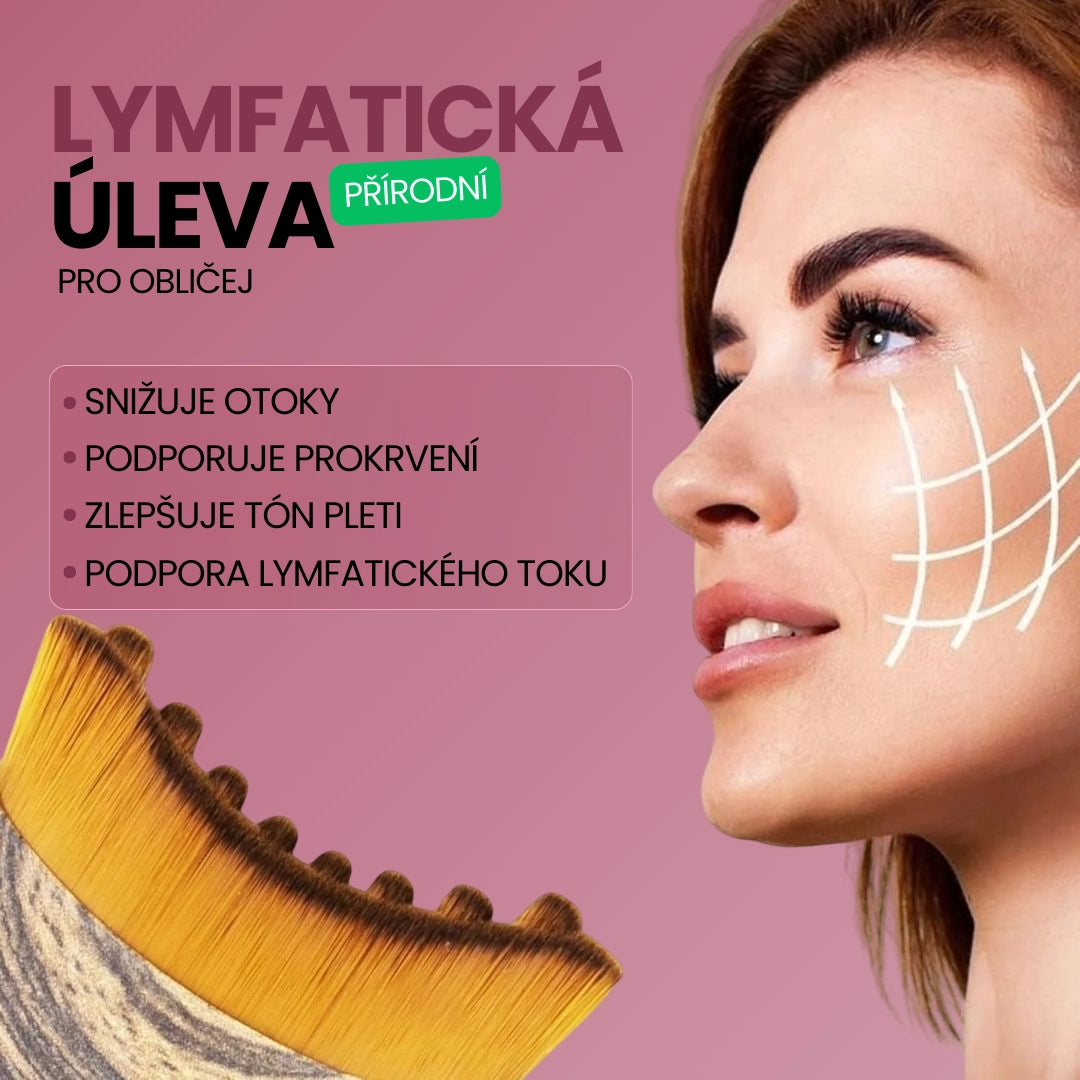 Lymfatický masážní kartáč