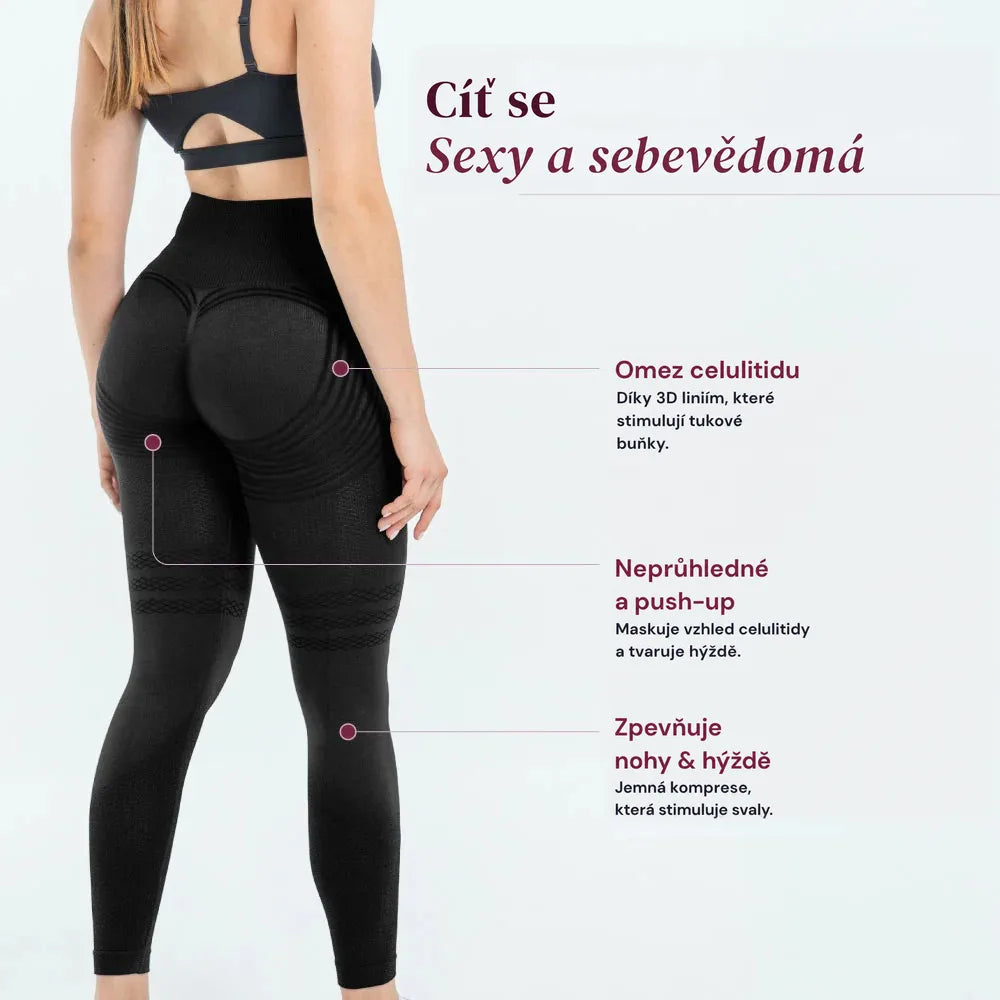 Modelující legíny 3D – Push-up & proti celulitidě