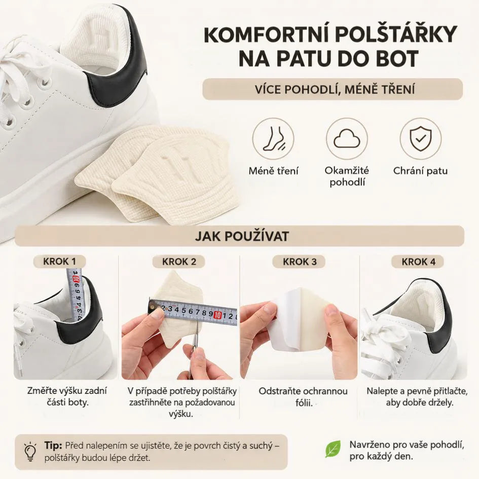Komfortní polštářky na patu Oliviaro