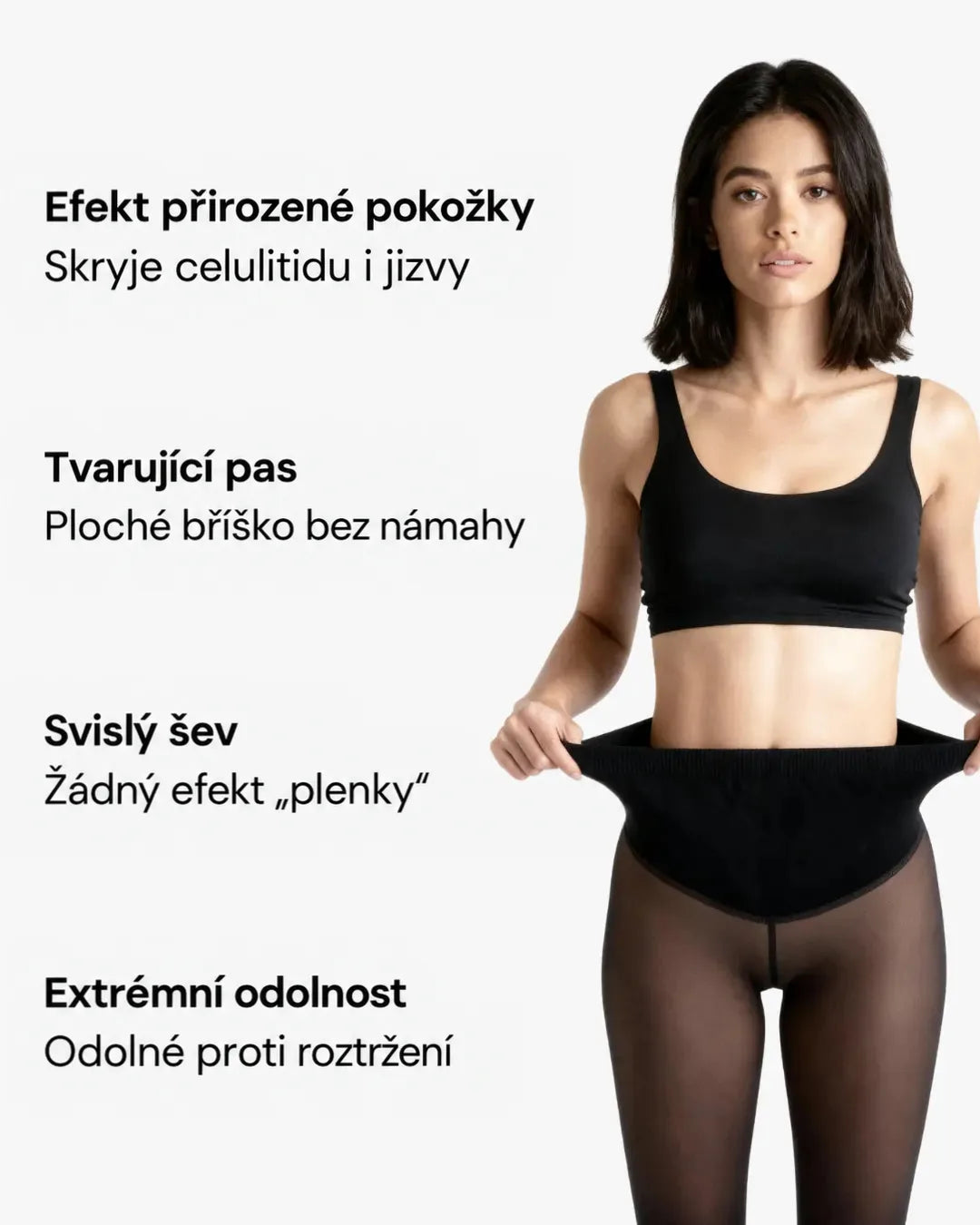 Zateplené tvarující punčocháče