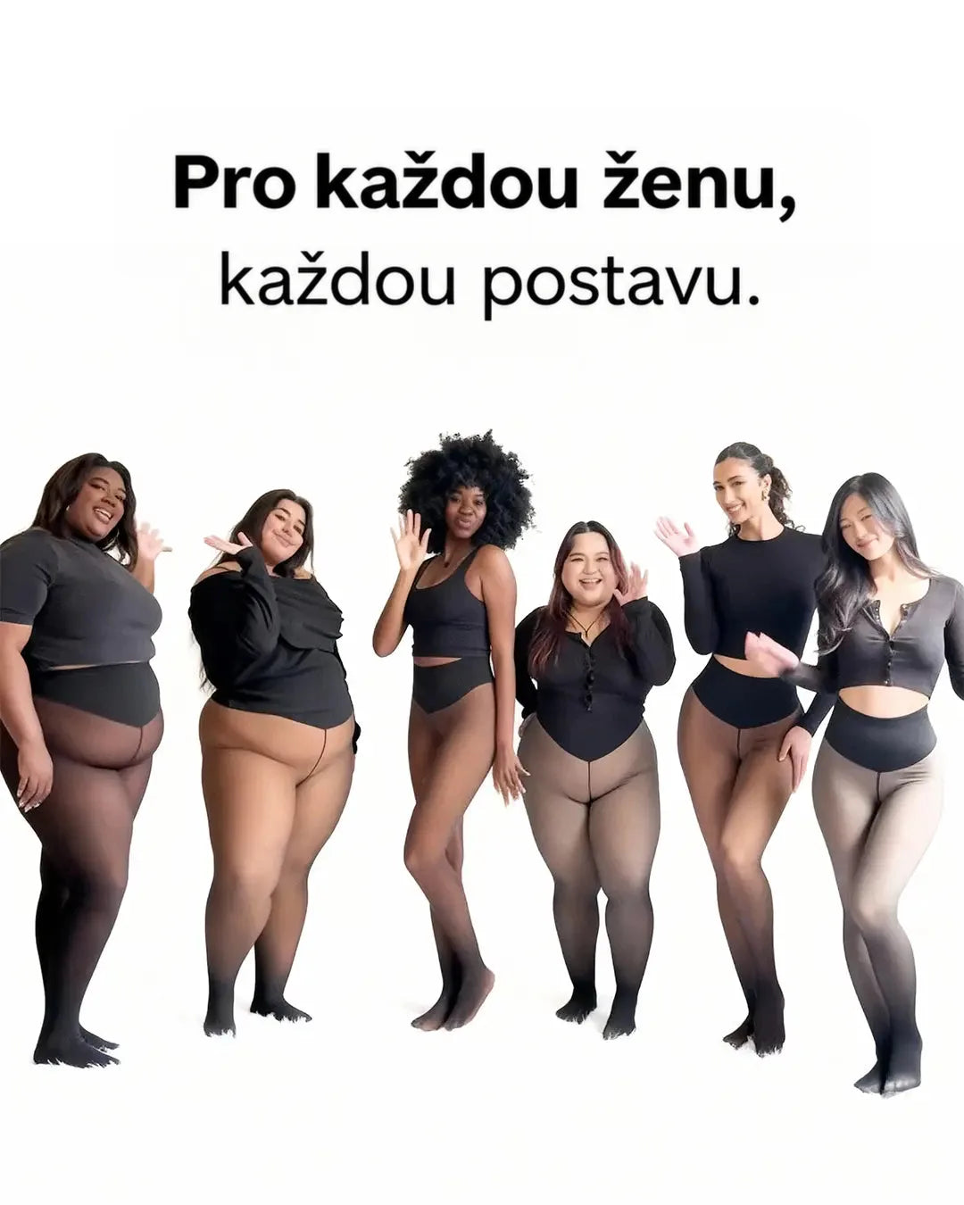 Zateplené tvarující punčocháče